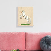 Afdrukken van mechanische Unicorn Canvas (Insitu (Woonkamer))