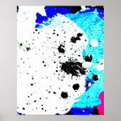 Afdrukken van mijn originele abstracte schilderije poster (Voorkant)
