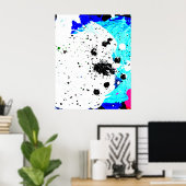 Afdrukken van mijn originele abstracte schilderije poster (Thuiskantoor)