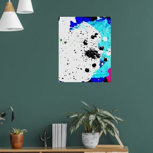 Afdrukken van mijn originele abstracte schilderije poster (Woonkamer 1)