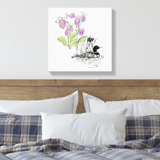 Afdrukken van Minnesota Stretched Canvas (Insitu (Slaapkamer))