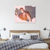 Afdrukken van minoan Wall-schilderCanvas (Insitu (Slaapkamer))