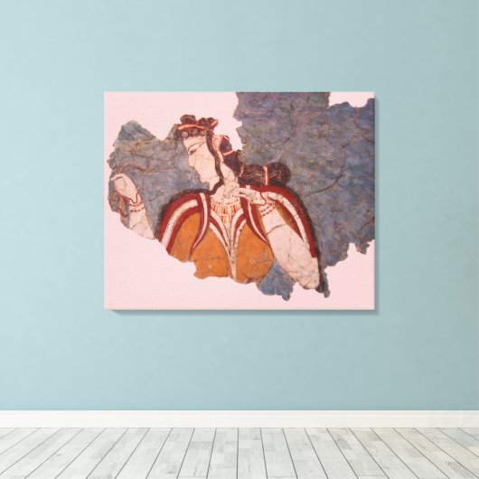 Afdrukken van minoan Wall-schilderCanvas (Insitu (Houten vloer))