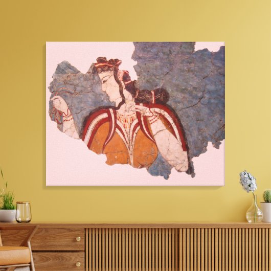 Afdrukken van minoan Wall-schilderCanvas (Insitu (Woonkamer))