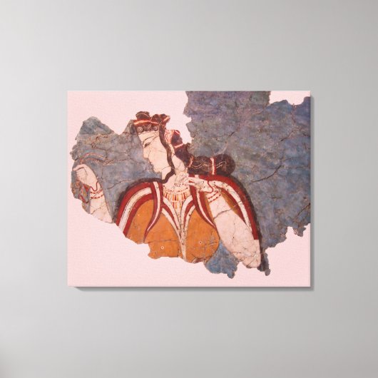 Afdrukken van minoan Wall-schilderCanvas (Voorkant)