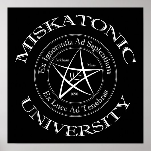 Afdrukken van Miskatonic University Canvas Poster (Voorkant)