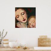 Afdrukken van moeder- en onderpanddoek poster (Keuken)