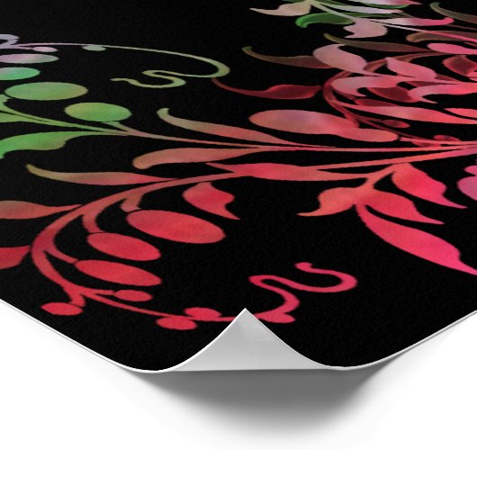 Afdrukken van moederdag-cadeauPoster - ventilator Poster (Hoek)