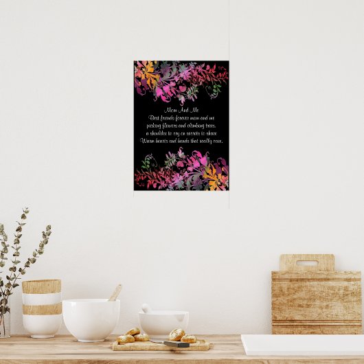 Afdrukken van moederdag-cadeauPoster - ventilator Poster (Keuken)