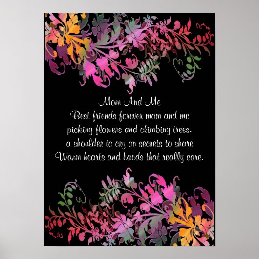 Afdrukken van moederdag-cadeauPoster - ventilator Poster (Voorkant)