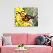 Afdrukken van monoarch Butterfly Canvas (Insitu (Woonkamer))