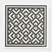 Afdrukken van monochrome kunstdeco servet (Voorkant)