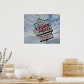 Afdrukken van Motel Road Sign Game Room Poster (Keuken)