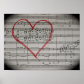 Afdrukken van muziek overdekt poster (Voorkant)