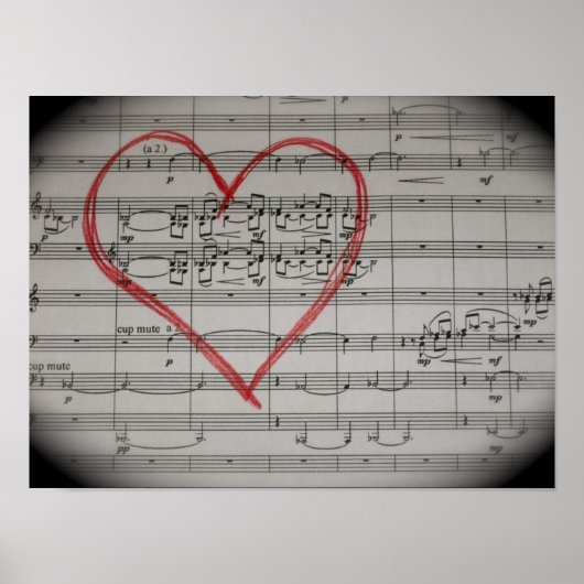 Afdrukken van muziek overdekt poster (Voorkant)