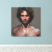 Afdrukken van onbewerkt Man (Insitu (Houten vloer))