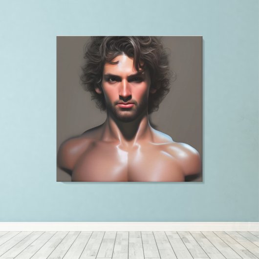 Afdrukken van onbewerkt Man (Insitu (Houten vloer))