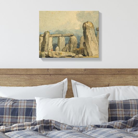Afdrukken van onehenge canvas (Insitu (Slaapkamer))