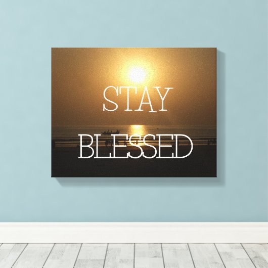 Afdrukken van ongebluste, versleten Canvas (Insitu (Houten vloer))