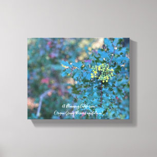 Afdrukken van Oregon Grape Canvas