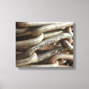 Afdrukken van oude keten Canvas