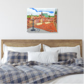 Afdrukken van oude stadsdoder Warschau (Insitu (Slaapkamer))