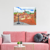 Afdrukken van oude stadsdoder Warschau (Insitu (Woonkamer))