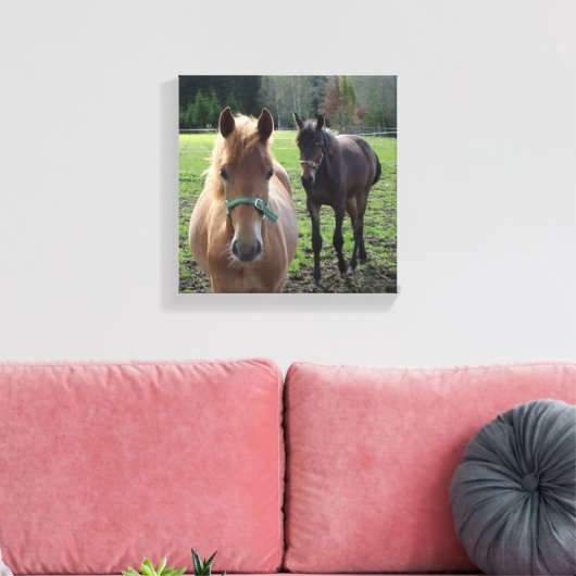 Afdrukken van paardencanvas (Insitu (Woonkamer))