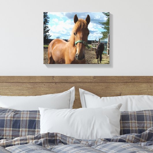 Afdrukken van paardencanvas (Insitu (Slaapkamer))
