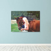 Afdrukken van paardevriendjesgedicht Stretched Can (Insitu (Houten vloer))