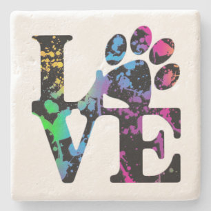 Afdrukken van pagina's - cadeaus voor Hondenliefhe Stenen Onderzetter