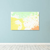 Afdrukken van pasta Splatter Wrapped Canvas (Insitu (Houten vloer))