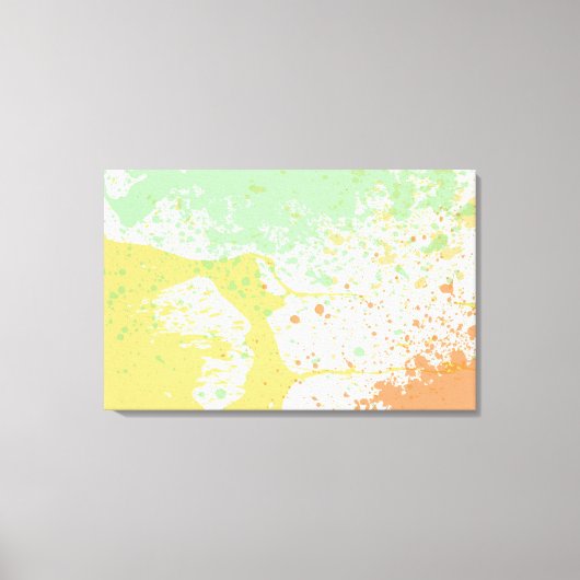 Afdrukken van pasta Splatter Wrapped Canvas (Voorkant)