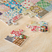  afdrukken van patchwork legpuzzel (Zijkant)