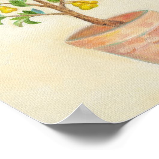 Afdrukken van peerbomen poster (Hoek)