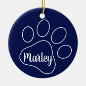 Afdrukken van persoonlijke tekstvakken keramisch ornament (Voorkant)