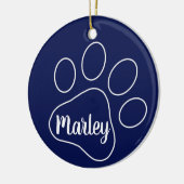 Afdrukken van persoonlijke tekstvakken keramisch ornament (Links)