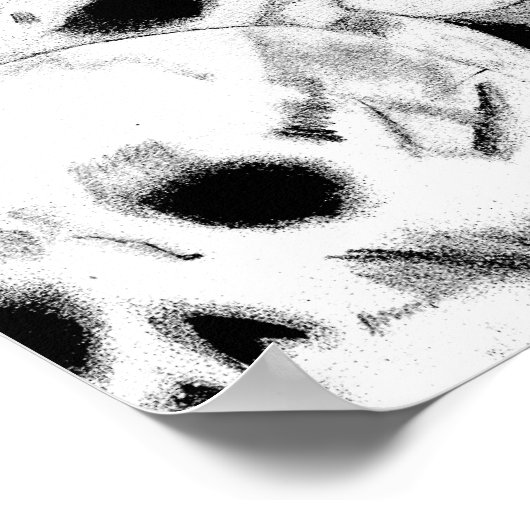 Afdrukken van pooldoek met pool-o-Skulls Poster (Hoek)