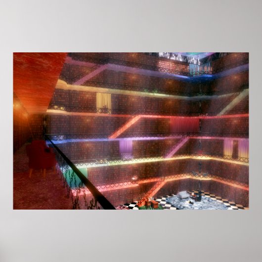 Afdrukken van portaalbibliotheek poster (Voorkant)