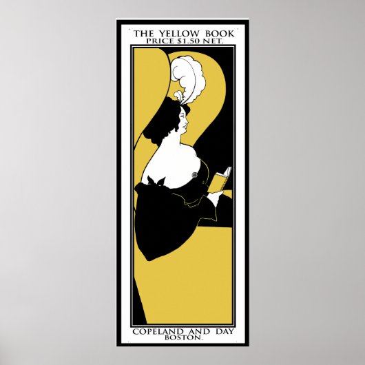 Afdrukken van poster: Aubrey Beardsley "The Yellow Poster (Voorkant)