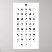 Afdrukken van Poster Sanskrit, Poster-papier (stee (Voorkant)