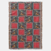 Afdrukken van Precolumbiaanse Peruaanse Moche Patr Deken (Voorkant Verticaal)