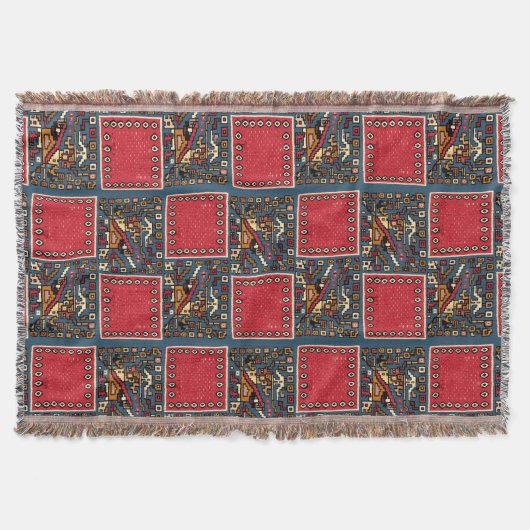 Afdrukken van Precolumbiaanse Peruaanse Moche Patr Deken (Voorkant)