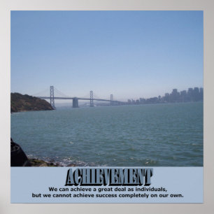 Afdrukken van prestaties (over de hele baai) poster