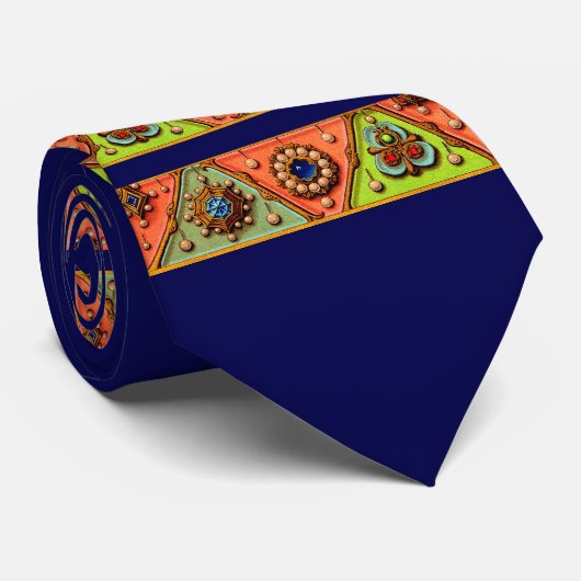 Afdrukken van renaissance-juwelen stropdas (Opgerold)