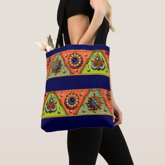 Afdrukken van renaissance-juwelen tote bag (Dichtbij)