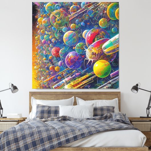 Afdrukken van ruimtevaartcanvas (Insitu (Slaapkamer))