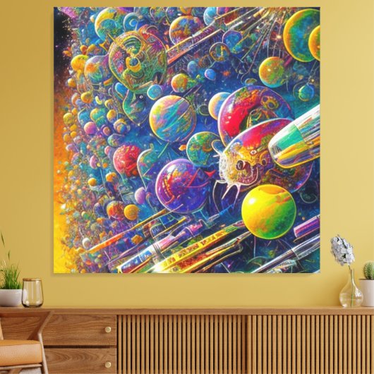 Afdrukken van ruimtevaartcanvas (Insitu (Woonkamer))