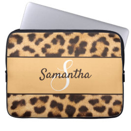 Afdrukken van speciale monogram- en naamspuiten laptop sleeve