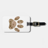 Afdrukken van speciale woestijn-camo dog pow bagagelabel (Voorkant horizontaal)